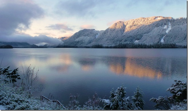 Winter scene at the lake - francis guenette photo